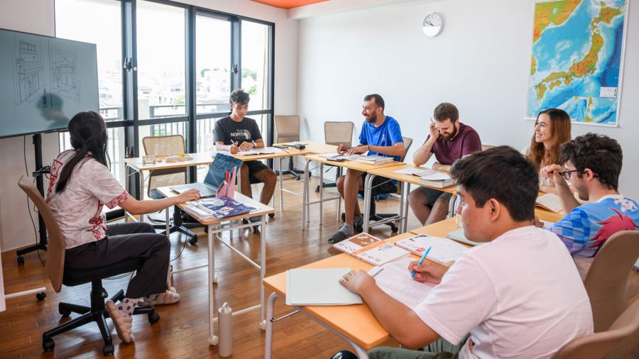 ESL Languages Genki Okinawa classroom